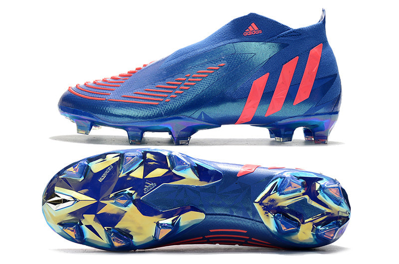 Predator Edge Geometric+ Elite FG - Bleu / Orange