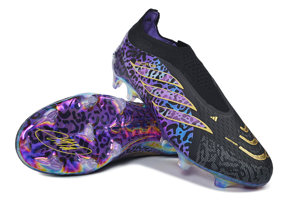 Predator 26 Laceless FG Elite - Violet / Doré / Noir