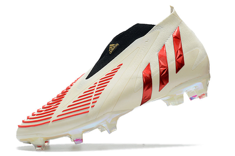 Predator Edge+ Elite FG - Blanc / Rouge