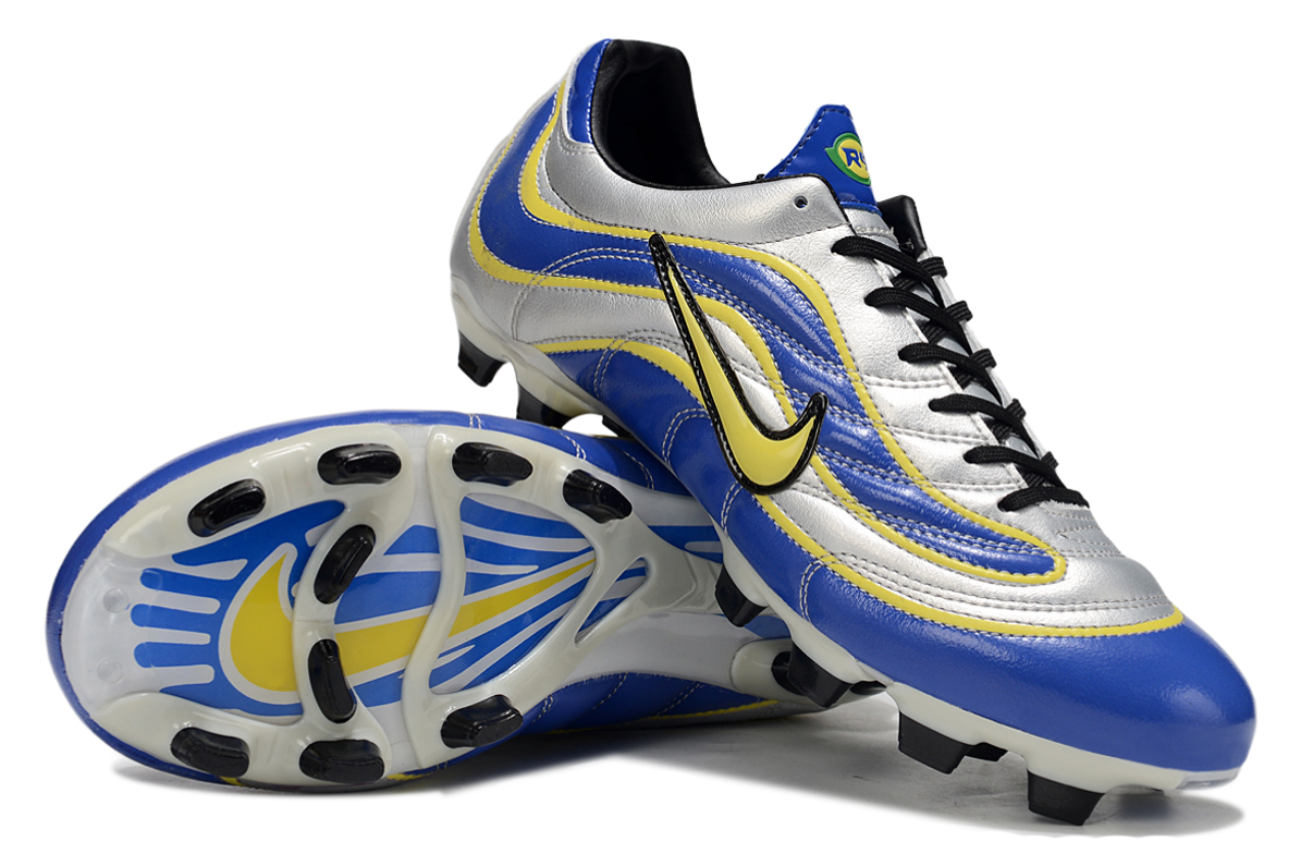 Mercurial Vapor 1 Elite FG R9 Boot - Argent / Bleu / Jaune