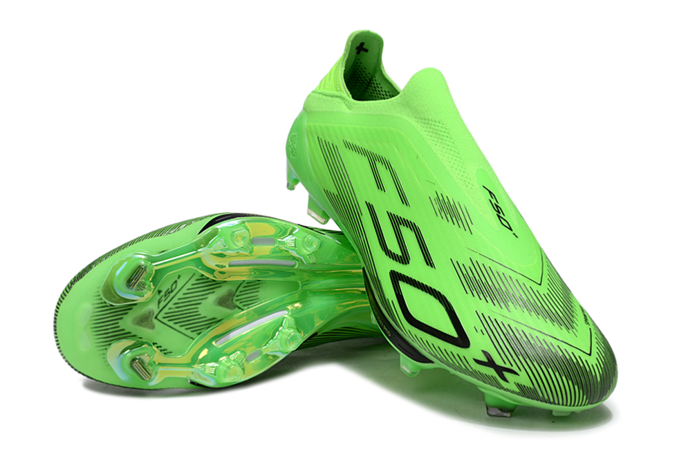 F50+ Elite FG Laceless - Vert fluo / Noir