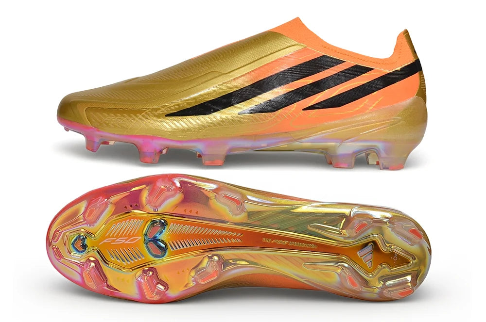 F50 Hyperfast Laceless FG Elite - Orange / Gold