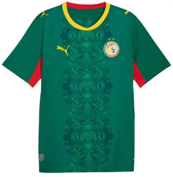 Maillot Sénégal 2 étoiles 2026/2027 Extérieur