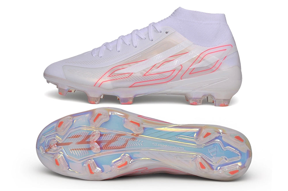 F50 Hyperfast Elite FG Laceless - Ftwr White / Orange