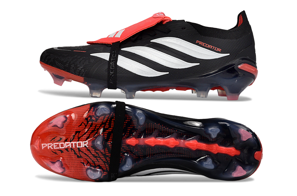 Predator 26 Tongue Elite FT FG - Core Black-White-Lucid Red