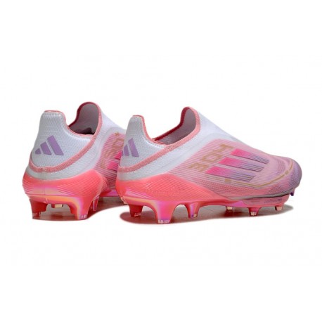 F50+ Elite FG Laceless Lamine Yamal 304 Edition Limitée - Rose / Blanc