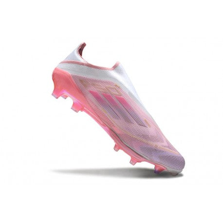 F50+ Elite FG Laceless Lamine Yamal 304 Edition Limitée - Rose / Blanc