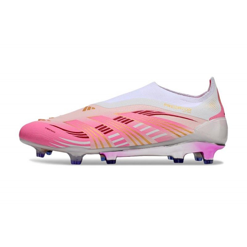 Predator 25 Elite FG Fold-Over Tongue - Rose / Blanc / Doré