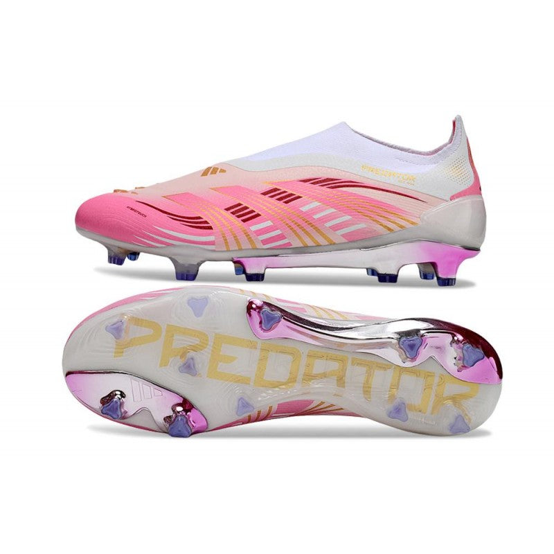 Predator 25 Elite FG Fold-Over Tongue - Rose / Blanc / Doré