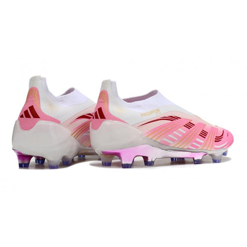 Predator 25 Elite FG Fold-Over Tongue - Rose / Blanc / Doré