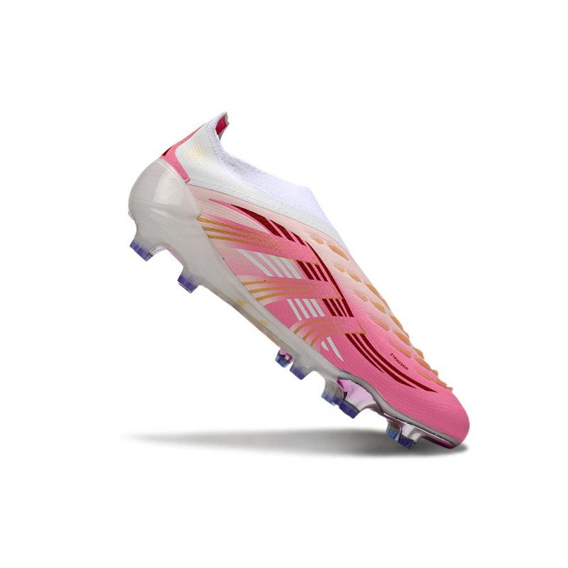 Predator 25 Elite FG Fold-Over Tongue - Rose / Blanc / Doré