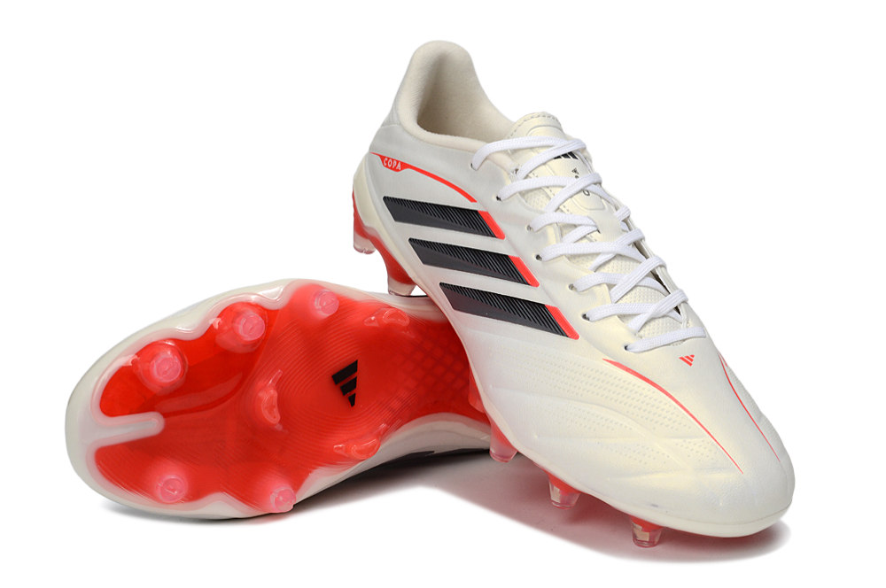 adidas Copa Pure II+ Elite FG - Blanc/Rouge/Noir/Beige