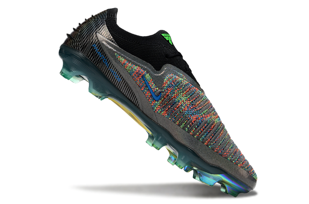 Phantom 6 Elite Low Cut FG - Noir / Vert / Multicolore