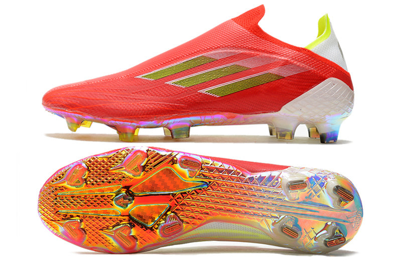 Adidas X Speedflow+ FG Elite - Rouge / Blanc / Jaune fluo