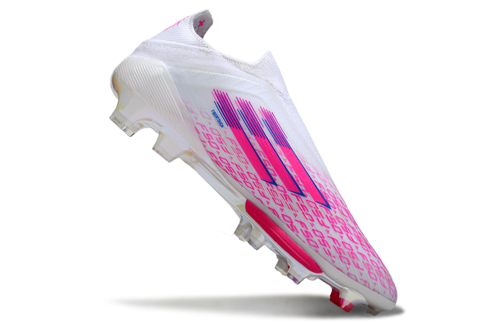F50+ FG Elite Sparkfusion Laceless Low Cut - Blanc / Rose