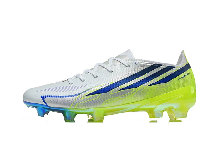 F50 Hyperfast FG Elite Laceless - Bleu / Blanc / Jaune fluo