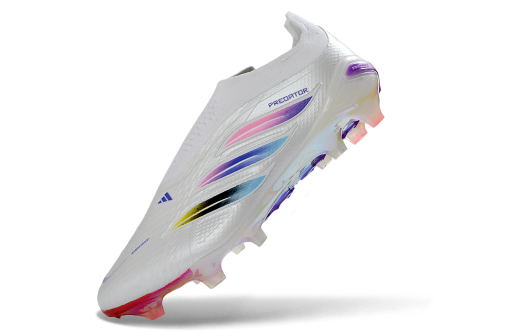 Predator 26 Laceless FG Elite - Blanc / Beige / Multicolore