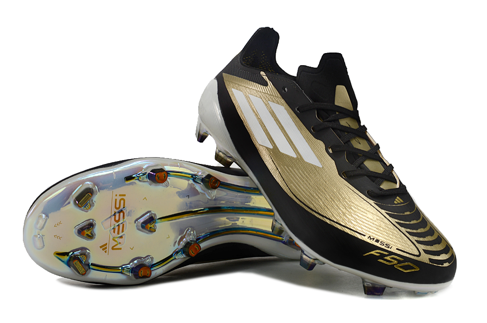 F50 Elite FG X Léo Messi - Noir / Blanc / Or