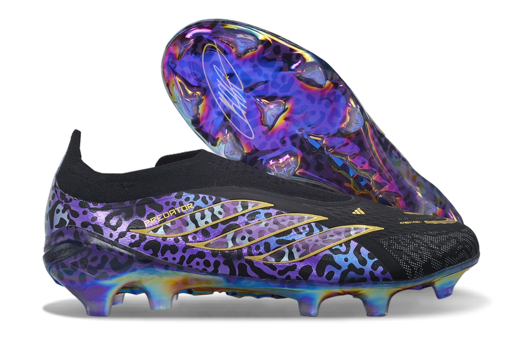 Predator 26 Laceless FG Elite - Violet / Doré / Noir