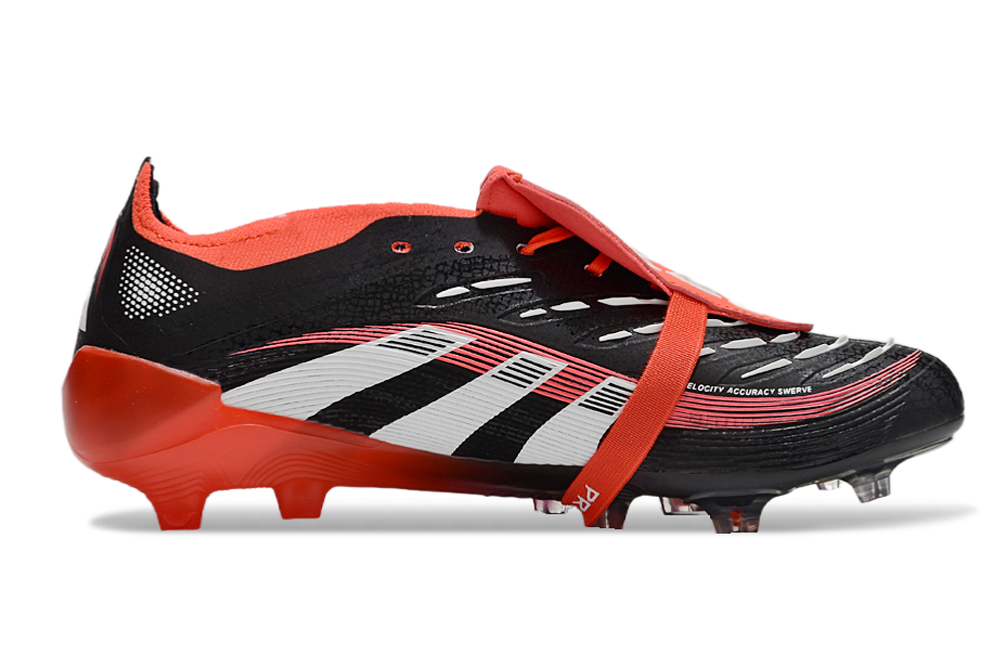 Predator 25 Elite FG Fold-Over Tongue - Noir / Rouge / Blanc