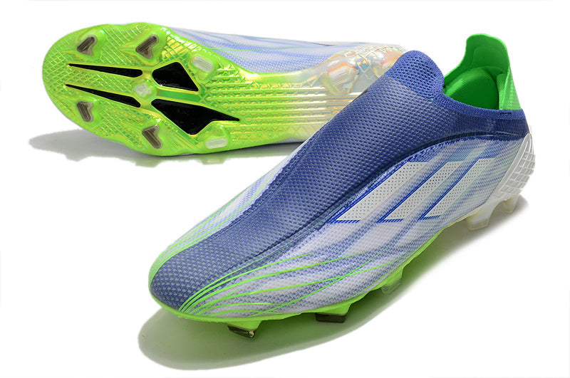 Adidas X Speedflow+ FG Elite - Bleu / Vert / Blanc