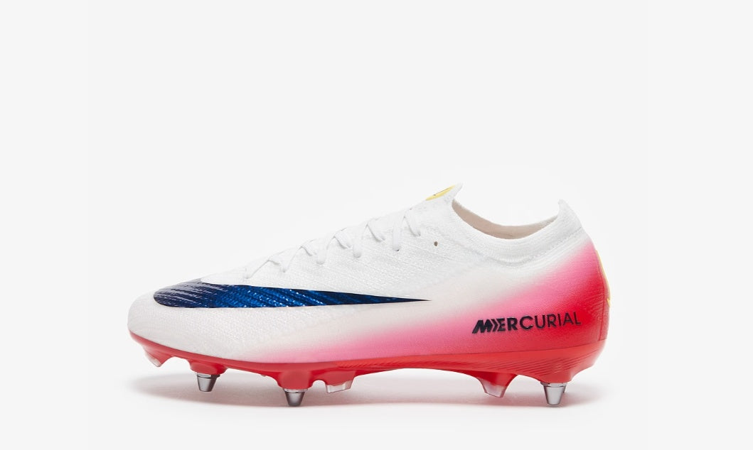 Mercurial Vapor 16 Air Zoom Elite SG vissés - Blanche / Rouge / Rose