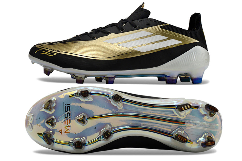 F50 Elite FG X Léo Messi - Noir / Blanc / Or