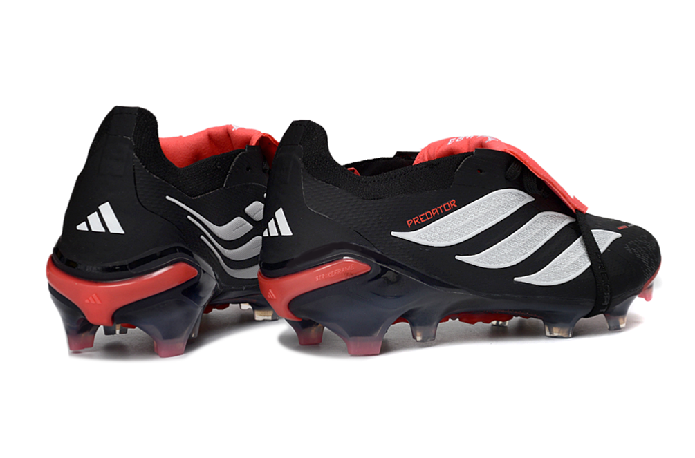 Predator 26 Tongue Elite FT FG - Core Black-White-Lucid Red