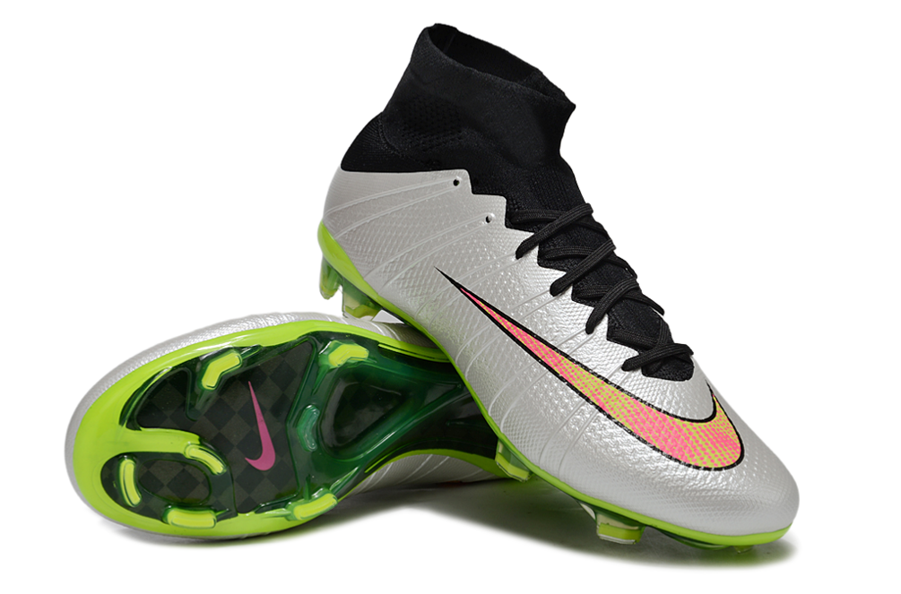 Mercurial Superfly 4 Elite FG - Blanc / Neon / Noir / Rose