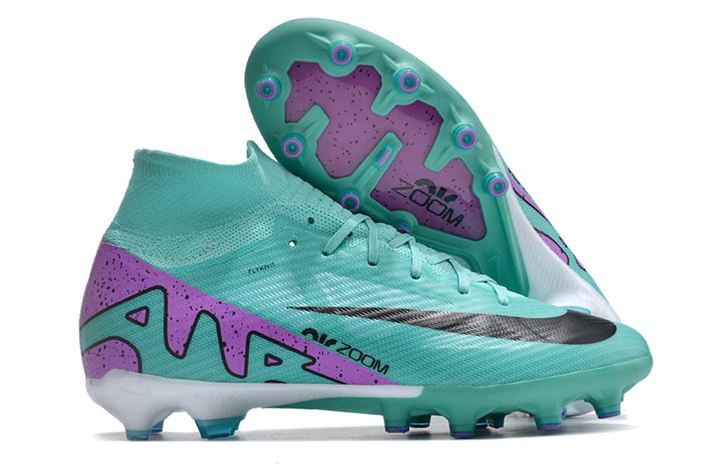 Mercurial Vapor 16 Air Zoom Elite AG - Vert turquoise / Violet