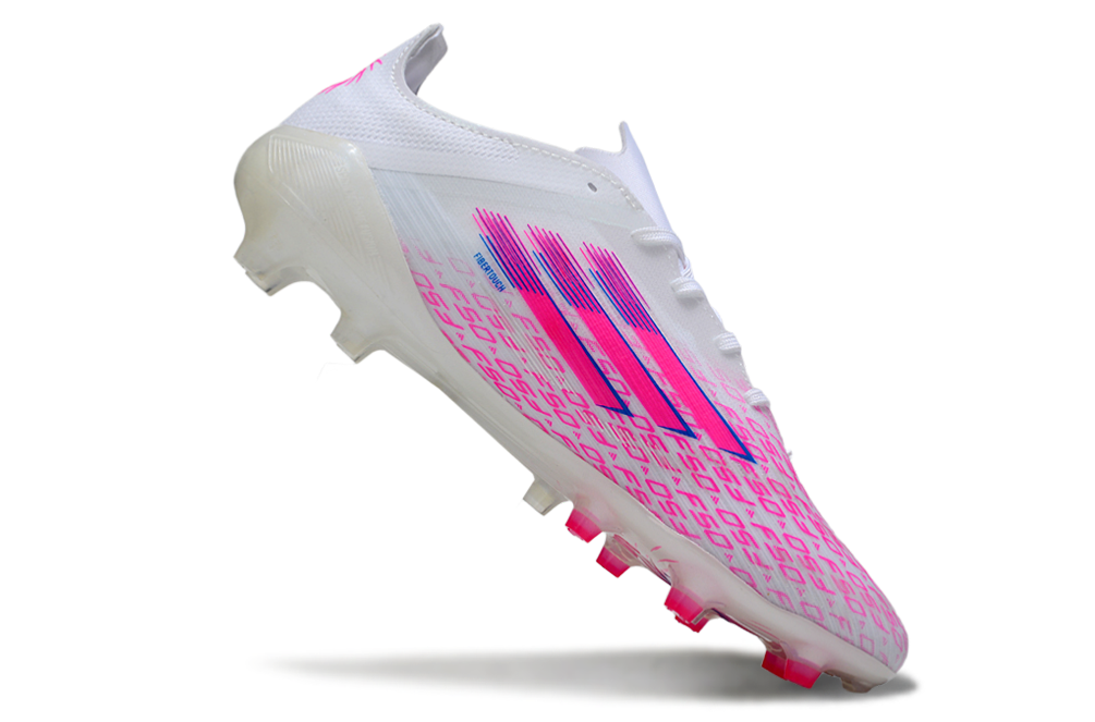 F50 FG Elite Sparkfusion Low Cut - Blanc / Rose