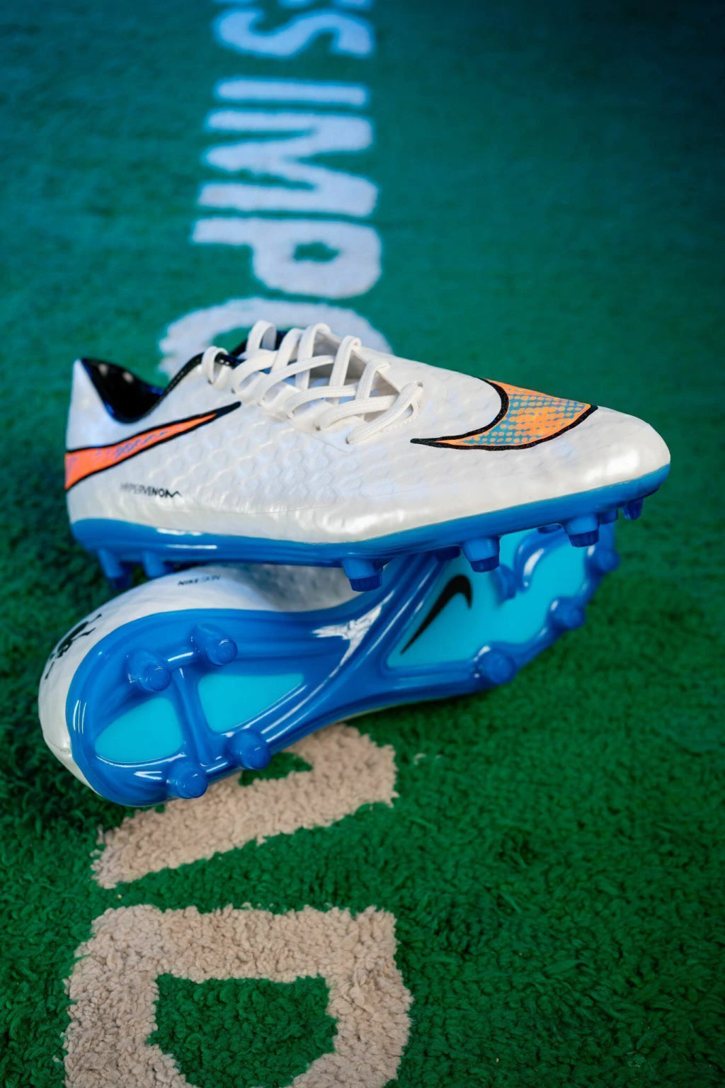 Hypervenom Phantom FG Elite - Hvid / Bleu / Orange
